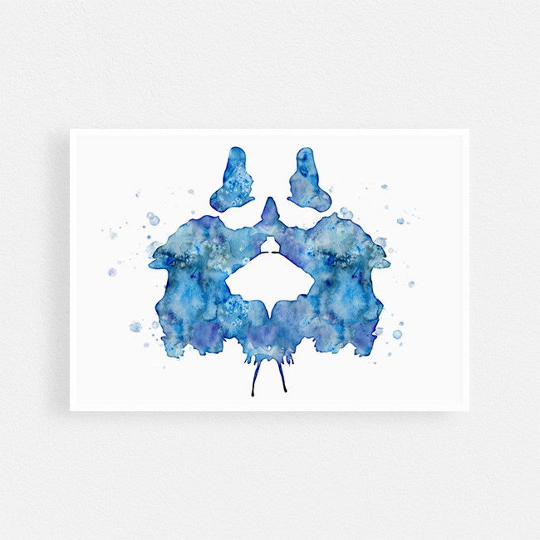 Doctor of Psychology Gift, Rorschach Inkblot Wall Art, Psychotherapist ...