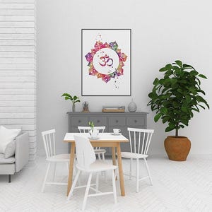 Yoga Art Set of 3 Watercolor Prints | Meditation Room Decor | Spa and Relaxation Wall Art | Home Yoga and Zen Wall Decor image 7