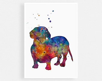 Dachshund Watercolor Print - Dog Art for Home Decor