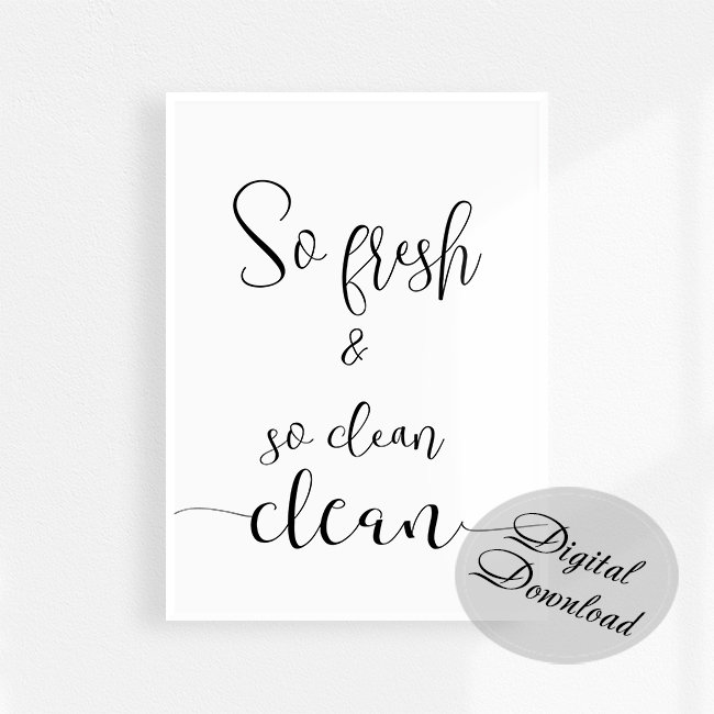 Decoración de la pared del baño arte imprimible Descarga | Etsy