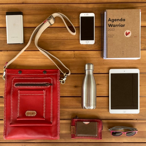 Red Leather Bag · Leather Shoulder Bag · Red Messenger Bag · Urban Bag · Original Messenger · Travel Bag