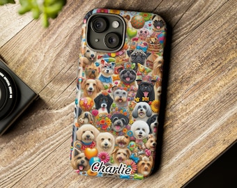 Coque de portable personnalisée pour chien, cadeau pour amoureux des chiens, iPhone 15 14 13 12 11 X Xr Xs 8 Pro Plus Max Mini Se, Pixel 7 6 5, Galaxy S 23 22 21 20 10