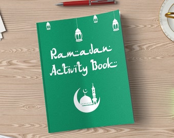 Ramadan Activity Book Digital Download Printable, Word Search-Kakuro-Sudoku-Quote Fall Games, 100 Large Print Logic Puzzles With Answers
