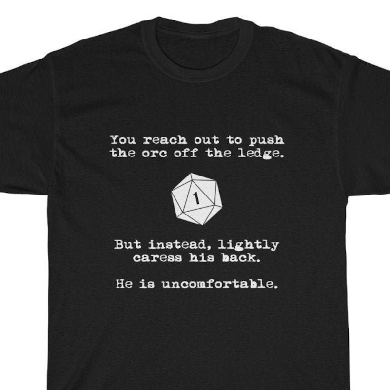 Dungeons & Dragons Natural Roll Dice T-Shirt - Geek & Gamer Graphic Tee