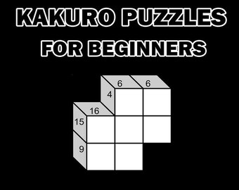Digital Download 3x3 Printable Kakuro Puzzles For Beginners, Math Logic Puzzles For Kids & Adults, 180 Cross Sums Activities Games + Answers