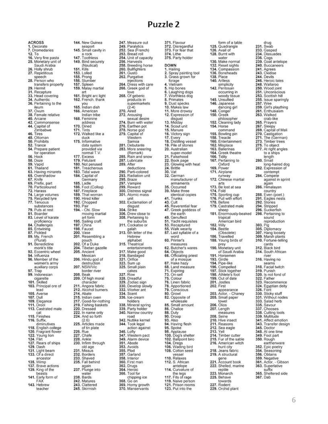 Digital Download 40 Printable Giant Crossword Puzzles for - Etsy Canada