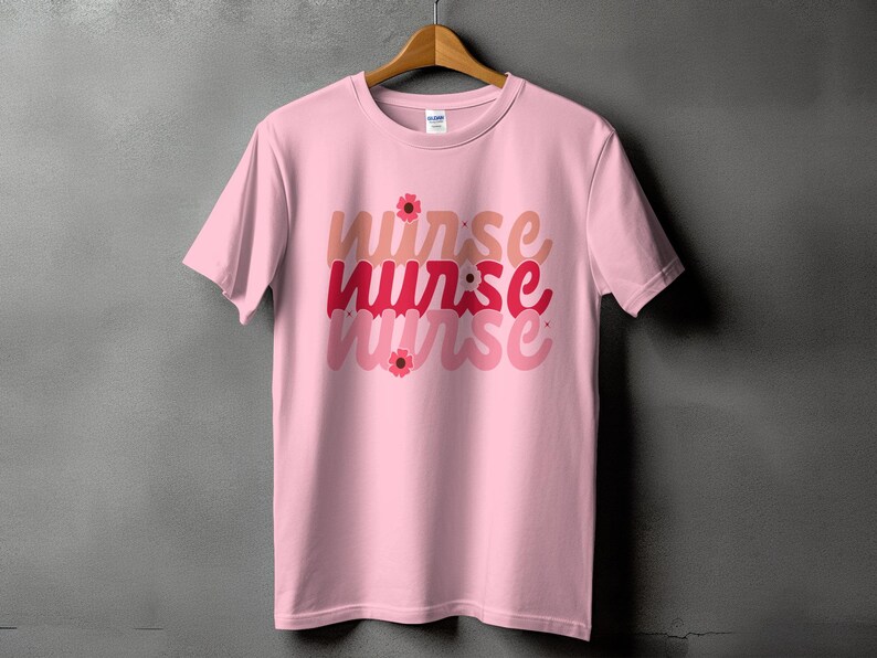 Valentine's Day Nurse Tshirt, Nurse Appreciation Graphic Tee, Pink ...