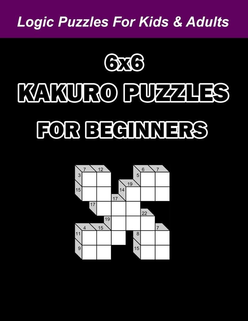 Printable Kakuro Puzzles for Beginners Digital Download Math - Etsy ...