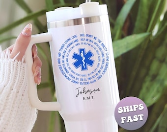 Personalized EMT Tumbler - Custom Name Gift for Emergency Medical Technician