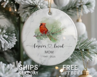Adorno conmemorativo de cardenal personalizado, regalo de condolencia personalizado