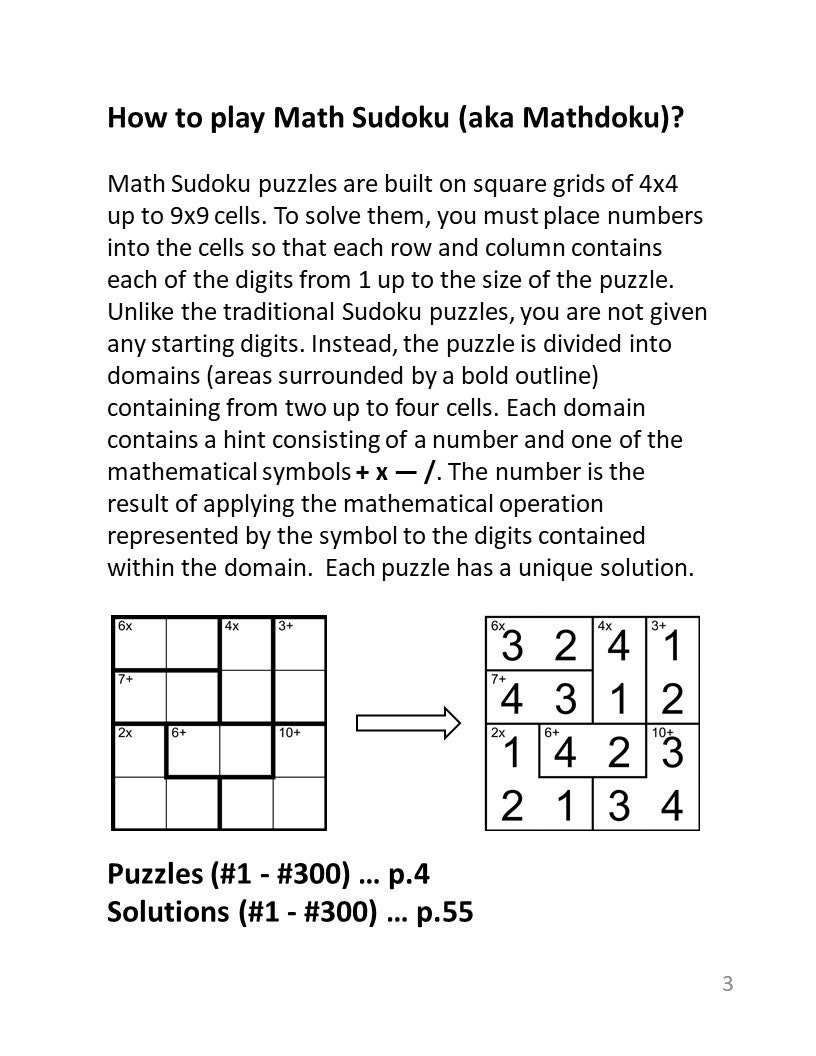 Hello My Sudoku: 4x4, 6x6, 8x8, & 9x9 Puzzle Grids 200 Challenging Fun  Brain Teasers and Logic Puzzle Games for Smart Kids (Paperback) 