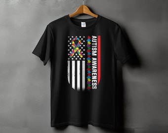 T-shirt de sensibilisation à l'autisme, conception de ruban de puzzle coloré, soutien à la neurodiversité, soyez gentil, amour, t-shirt drôle d'acceptation de l'autisme