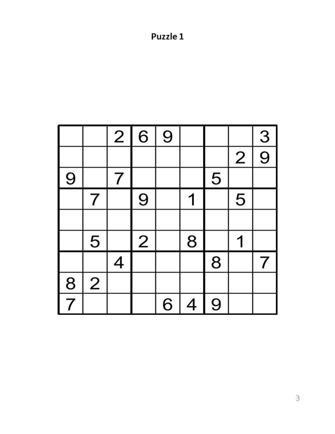 Digital Download 100 Printable Sudoku Puzzles for Beginners | Etsy