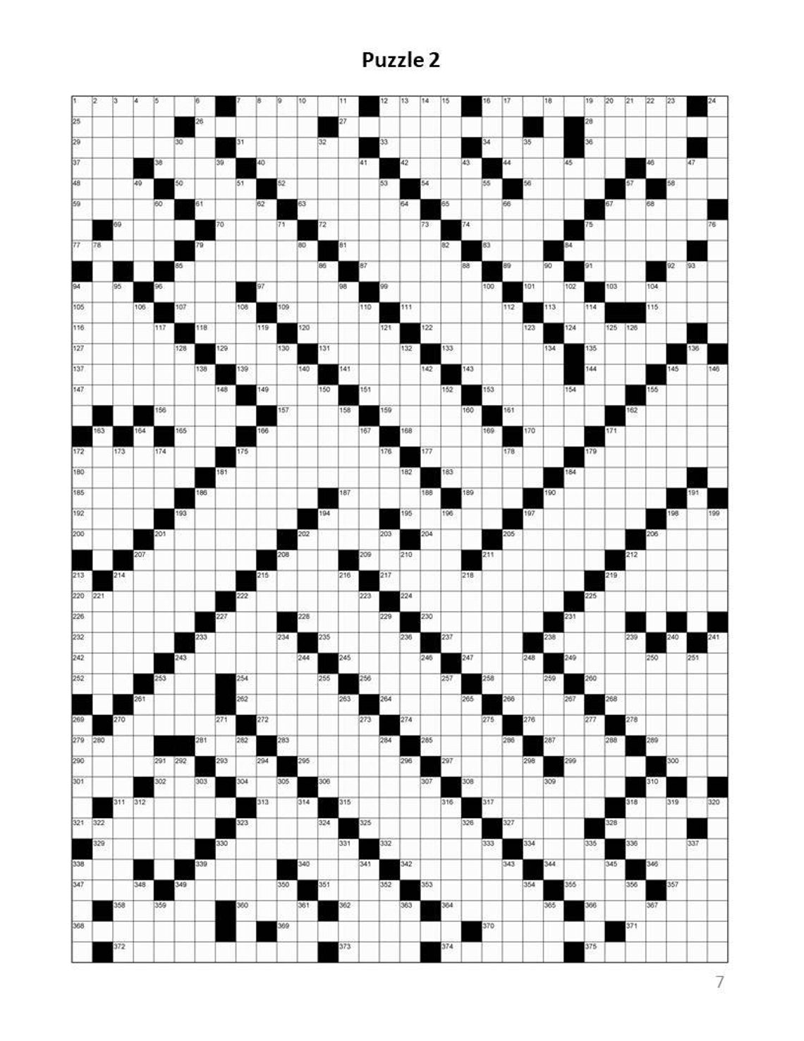 Digital Download 40 Printable Giant Crossword Puzzles for Etsy Canada