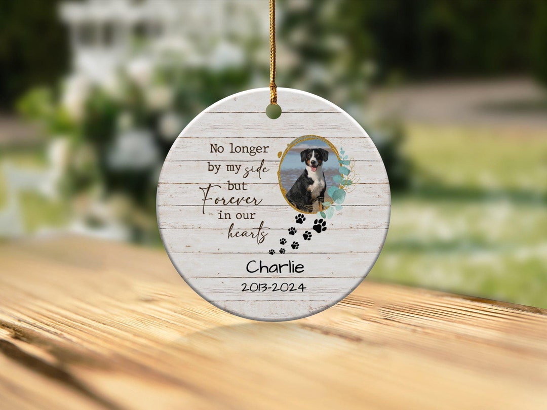 Pet Memorial Gift, Personalized Dog Memorial Ornament, Custom Pet Loss ...