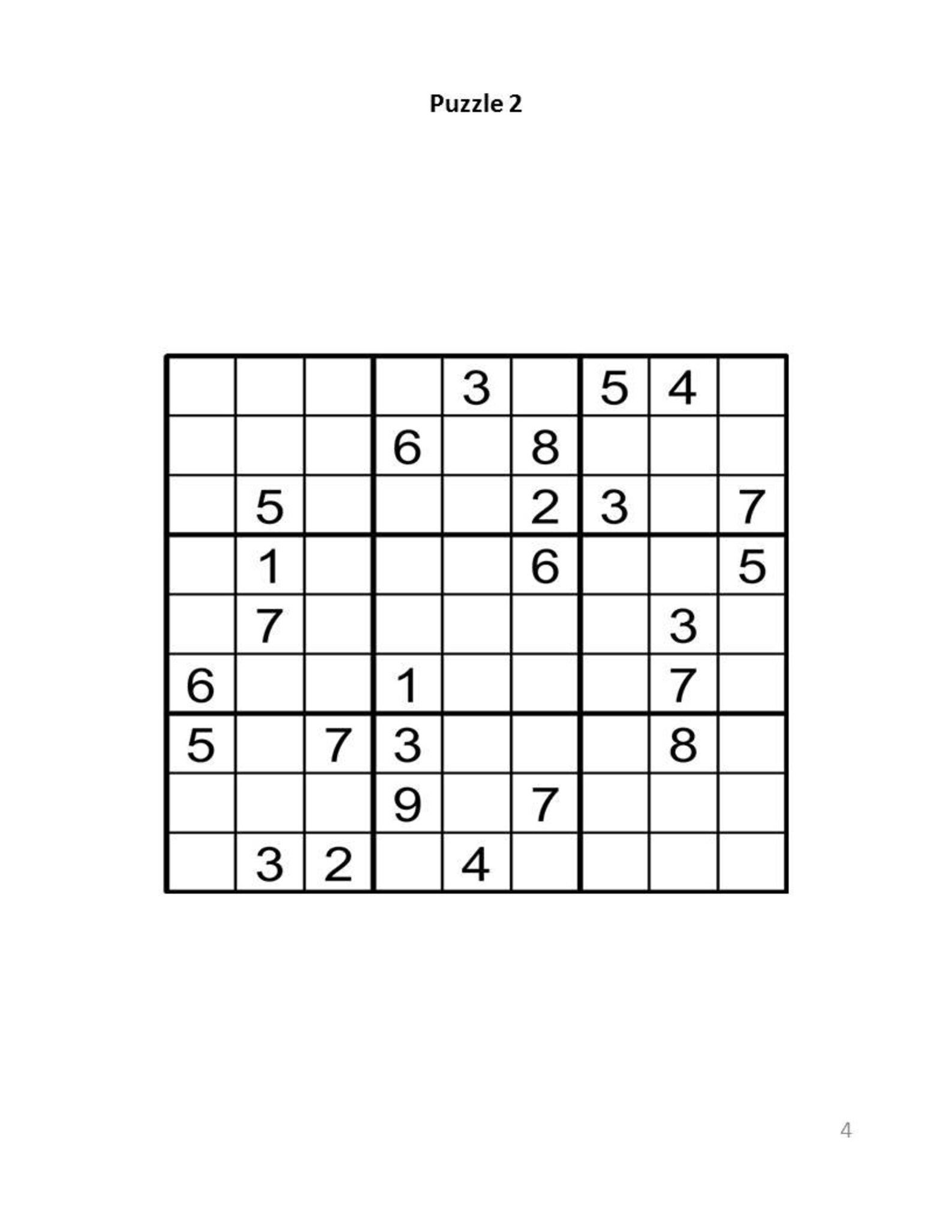 Digital Download 100 Printable Sudoku Puzzles for Beginners | Etsy