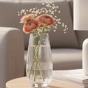 Marquis by Waterford Personalized Vector Bud Vase, Custom Engraved Small Cut Crystal Vase for Flowers, Home Decor, Gift for Her