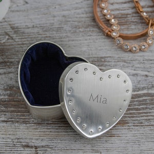 Heart-Shaped Trinket Boxes with Lids, 3.125x4.875x2.5 in.