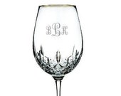 Waterford Personalized Lismore Essence Gold 14oz White Wine Glass