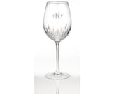 Waterford Lismore Essence Platinum Red Wine Goblet Personalized Wine Glasses Custom Engraved Goblets