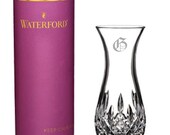 Waterford Giftology Lismore 6 quot Sugar Bud Vase Personalized Crystal Vase Engraved Flower Pot Custom Crystal Gift