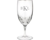 Waterford Personalized Lismore Essence Platinum 19oz Iced Beverage Glass