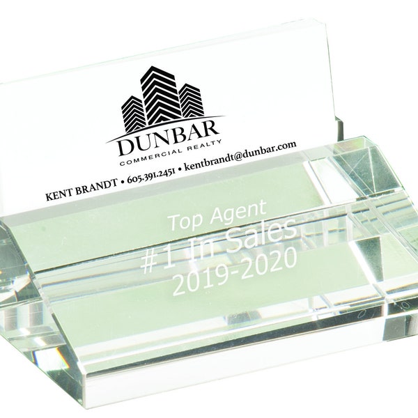 Glass Card Holder Etsy