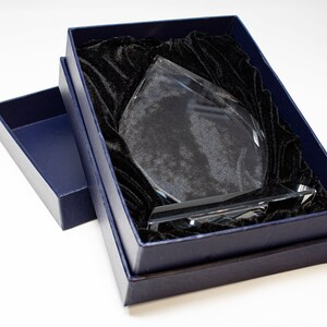 Engraved Glass Award Plaque - In Box