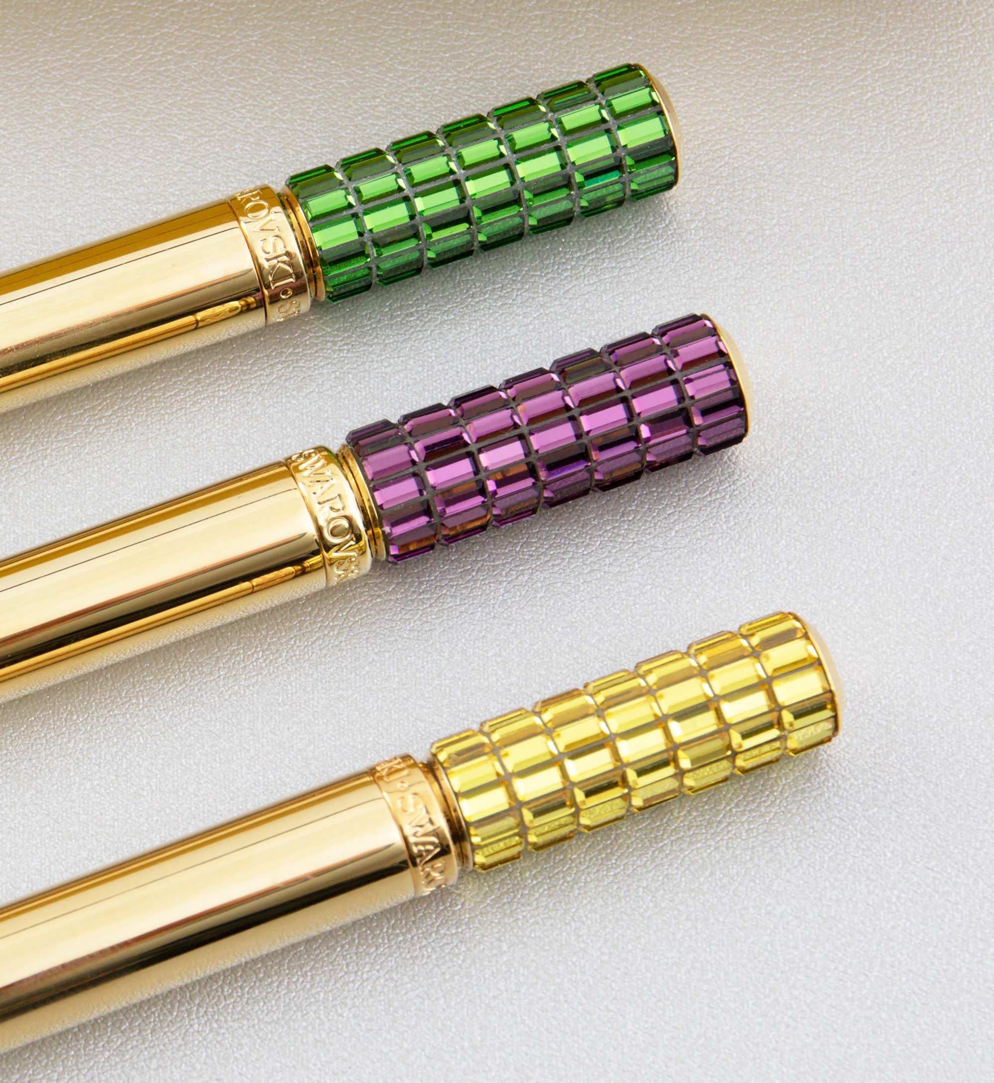 Swarovski Personalized Gold Ballpoint Pen Custom Engraved 