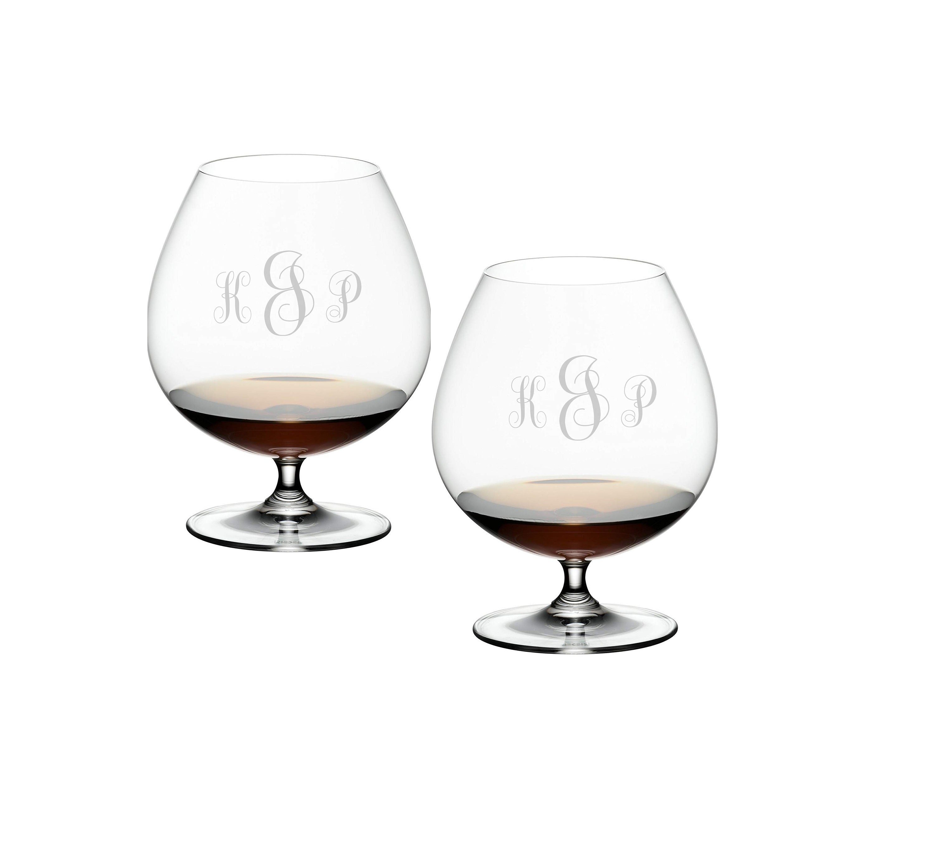 Riedel Vinum Personalized Brandy Glasses / Set of 2 Custom Etsy