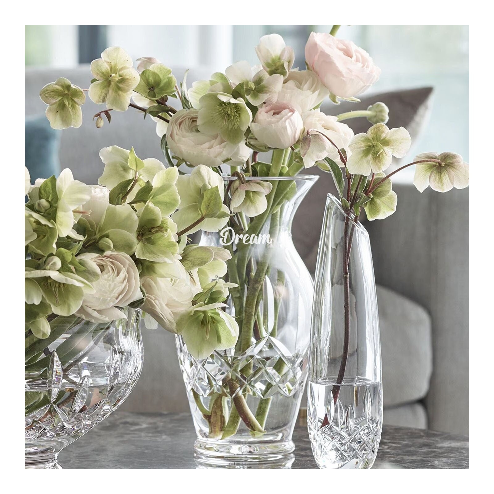 Waterford Personalized Lismore Vase, Custom Engraved 10" Crystal Vase For Flowers, Elegant Home Décor