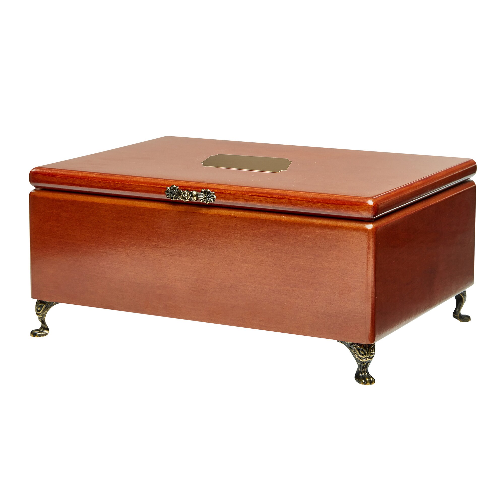 Mele & Co. Kinsley Personalized Antique Vintage Styled Wooden Jewelry Box, Custom Engraved Jewelry Organizer Box for Women, Girls