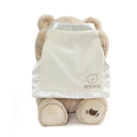 Buy GUND Personalized Brown Peek-a-boo Bear / Custom Embroidered Animated  Teddy Bear Plush Toy for Kids and Babies All Ages Online in India 