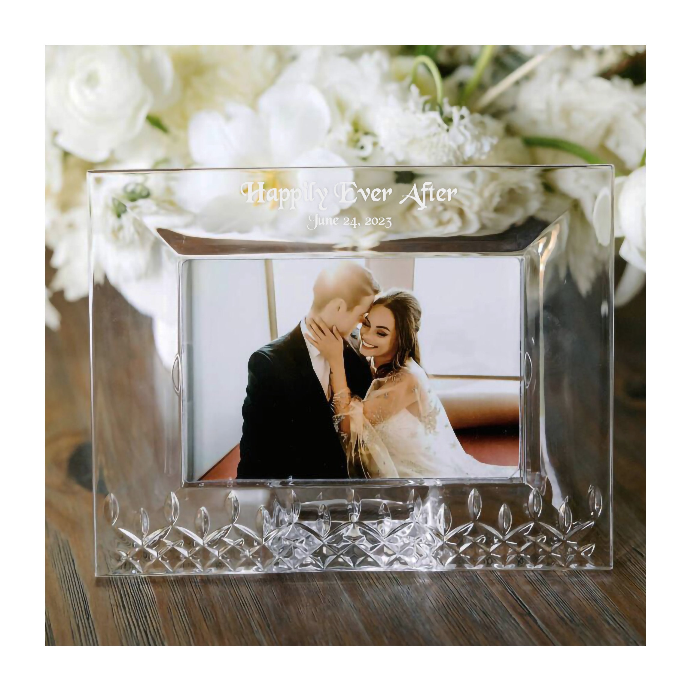 Waterford Personalized Lismore Essence 4x6 Picture Frame, Custom