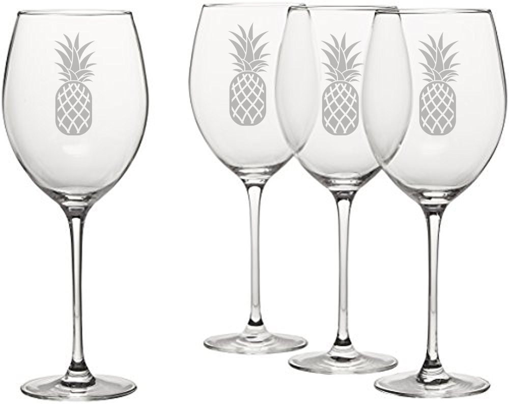 Pineapple Drinking Glasses Etsy