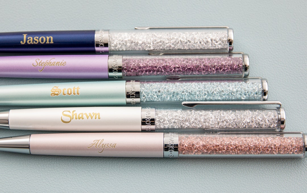 Swarovski Personalized Crystalline Ballpoint Pen, Custom Engraved