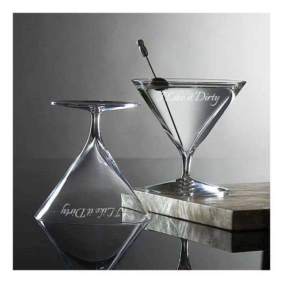 Fancy Cocktail Custom Martini Crystal Glassware - 5 oz.
