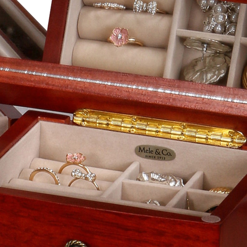 Mele & Co Personalized Harmony Wooden Musical Jewelry Box With Etsy