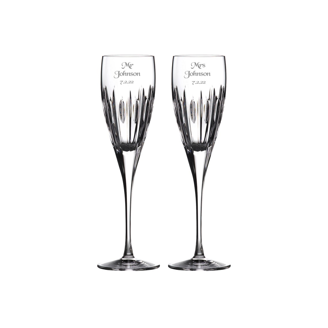 Waterford Personalized Ardan Mara Champagne Flutes Custom image 1