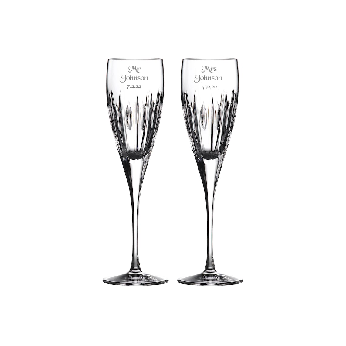 Waterford Personalized Ardan Mara Champagne Flutes Custom image 1