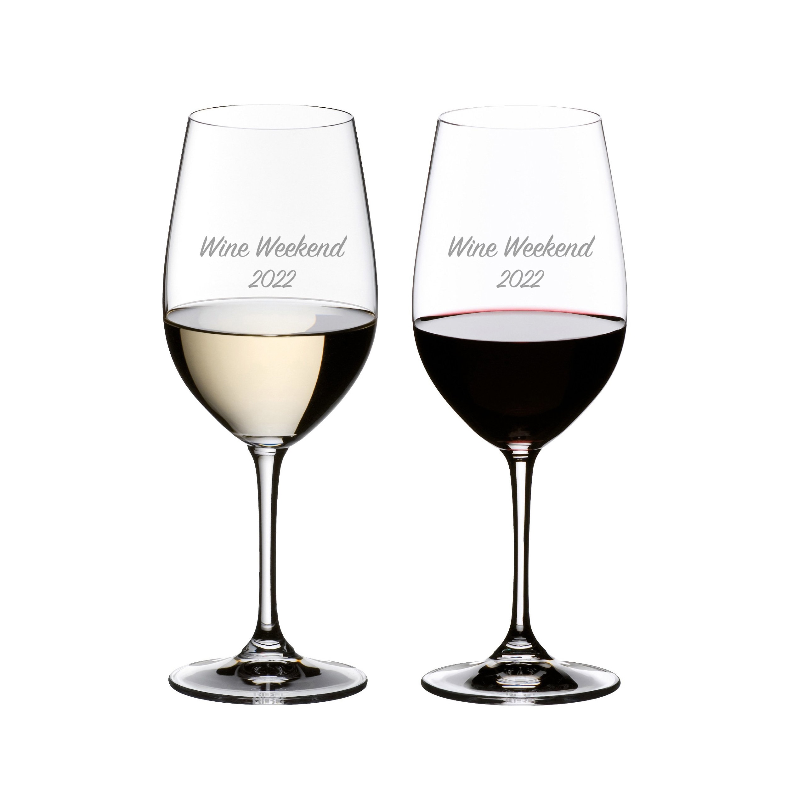 Riedel Copas de vino personalizadas de corazón a corazón Pinot Noir, juego  de 2 copas de vino tinto de cristal grabadas personalizadas para borgoña
