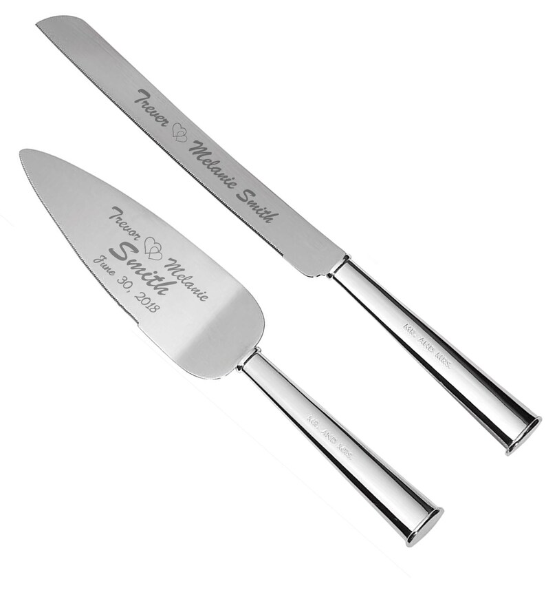 Kate Spade Darling Point Personalized Wedding Cake Knife and Etsy