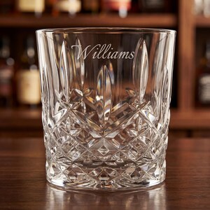 Marquis by Waterford Personalized Markham 11oz Crystal Whiskey Glasses, Set of 4 Custom Engraved Rocks Glasses for Whiskey Bourbon Scotch imagem 8