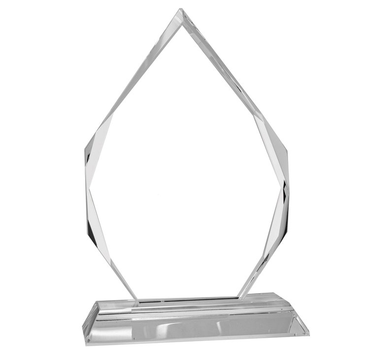 Personalized 7 Diamond Crystal Award Plaque Custom Etsy