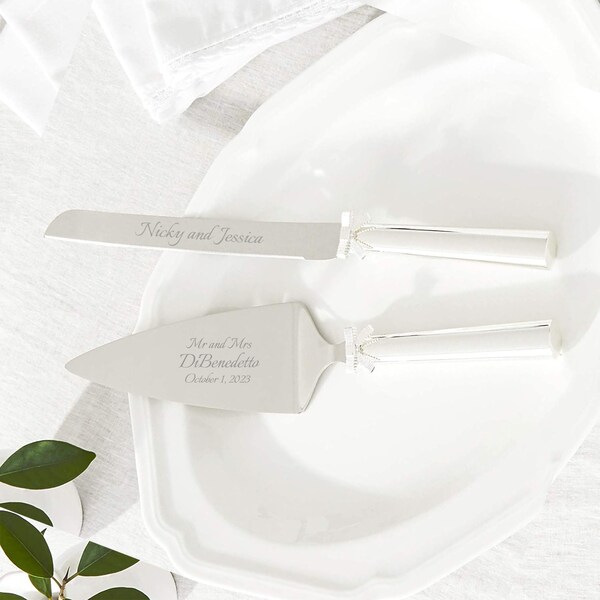 Silver Cake Server Etsy