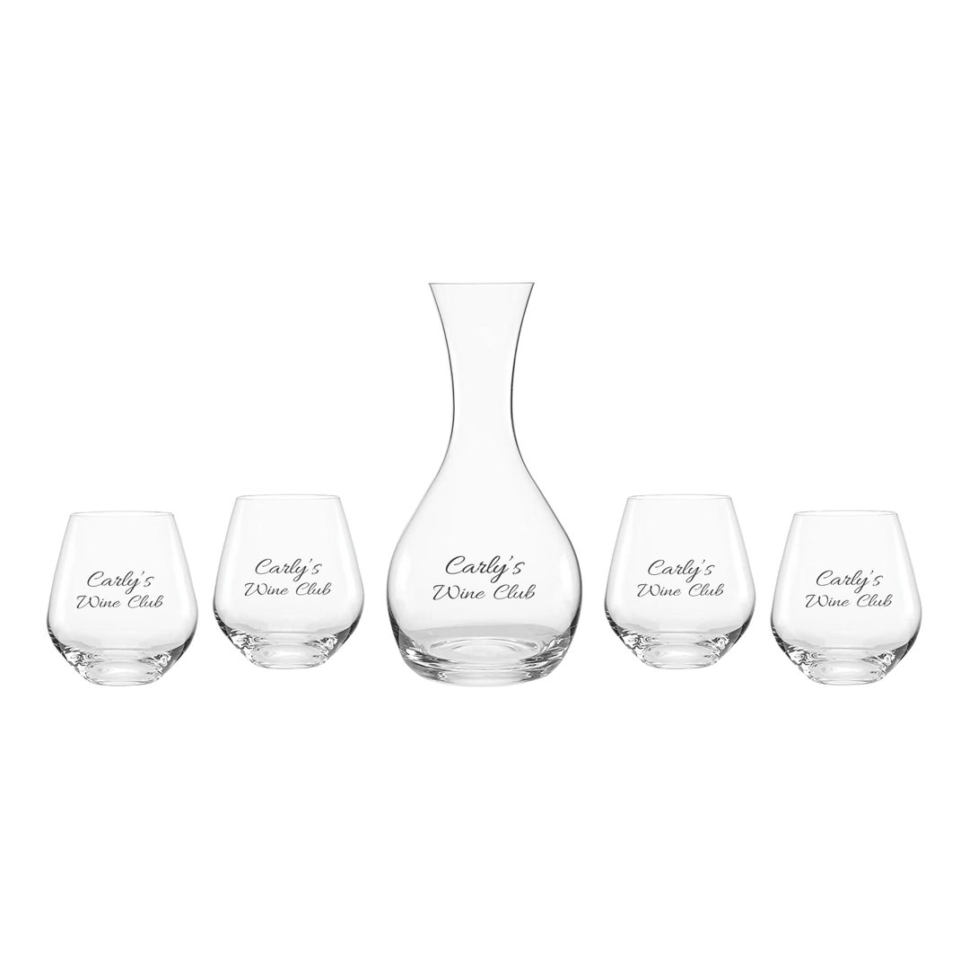 Eternal Night 8 - Piece 8.5oz. Glass Drinking Glass Glassware Set