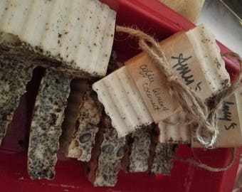 Mango and Shea butter almond coffee soap