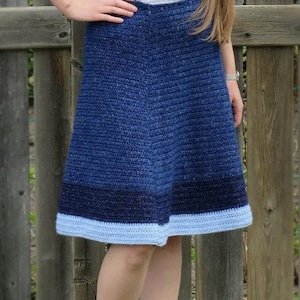 The Jean Skirt Crochet Pattern- Crochet Skirt Pattern- Skirt Pattern for Women