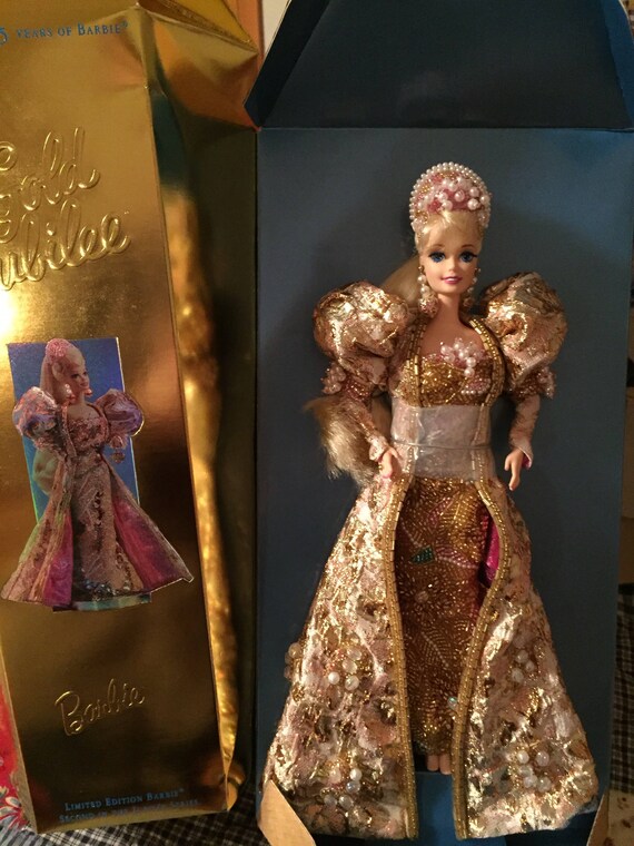 bob mackie gold barbie value