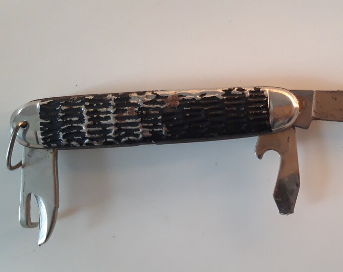 Vintage camp Knife 1 Blade Folding Pocket Knife Republic of Ireland